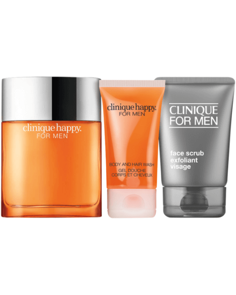 Clinique-Happy-For-Men-Set-Eau-de-Cologne-Spray-Hair-Body-Wash-Face-Scrub-2 Clinique Happy For Men Set =Eau de Cologne Spray + Hair & Body Wash + Face Scrub