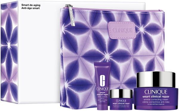 Smart Clinical Repair De-Aging-Set = Wr.Corr. Cream 50 ml + Wr.Corr. Serum 10 ml + Wr.Corr. Eye Cream 5 ml + Tasche