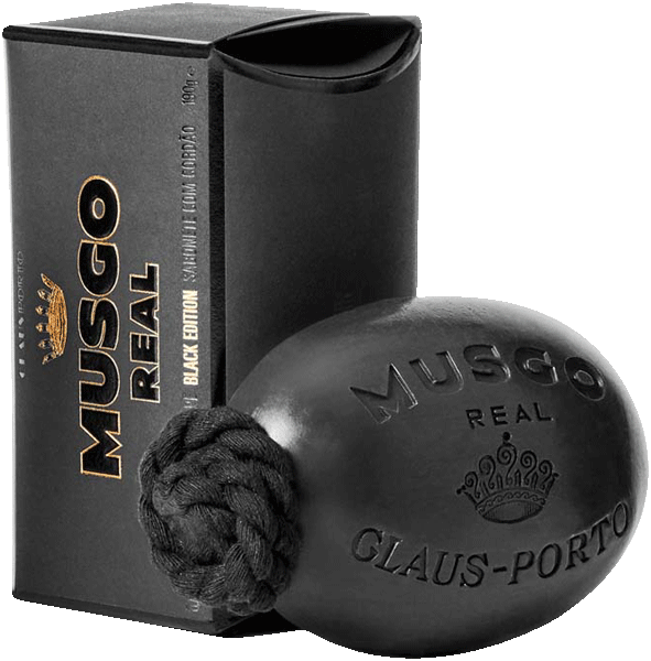 Claus Porto Körperpflege Musgo Real Black Edition Soap On A Rope