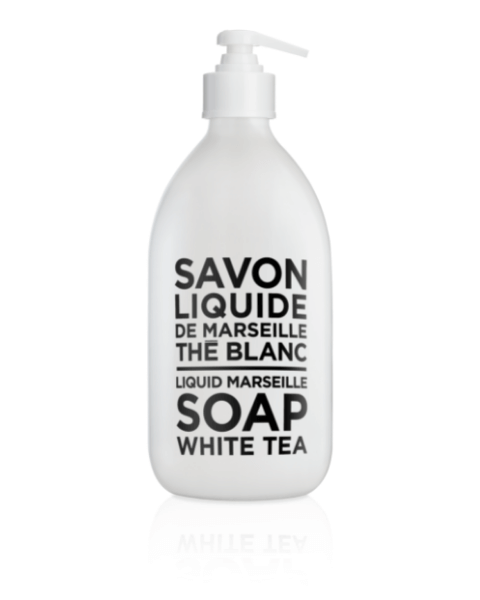 compagnie-de-provence-black-and-white-white-tea-marseille-soap-500ml White Tea Liquid Marseille Soap