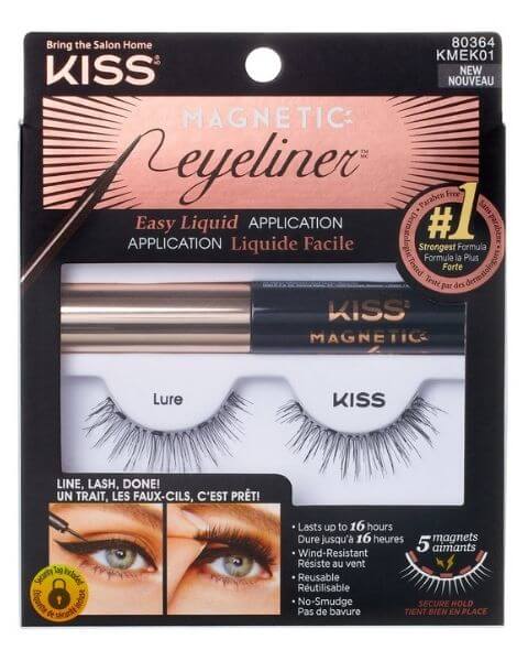 kiss-falsche-wimpern-magnetic-eyeliner-eyelash-set-01 KISS Falsche Wimpern Magnetic Eyeliner/Eyelash Set 01