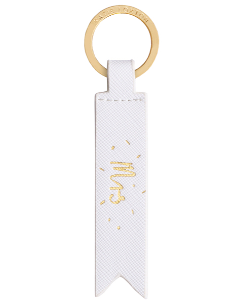 Schlüsselanhänger Flag Keyring White