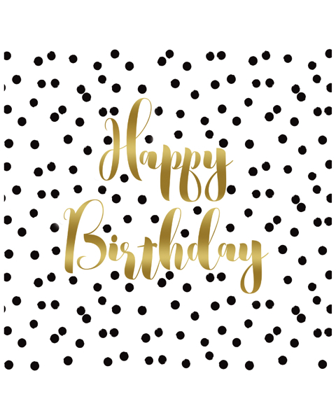 Wohndekoartikel Birthday Confetti Servietten 25x25cm